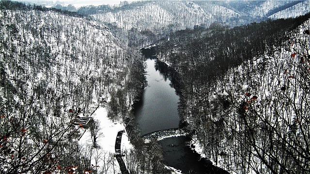 krása Podyjí v zimě